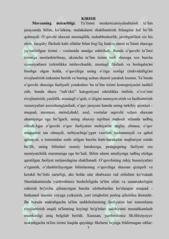Maktabgacha ta’lim pedagogik jarayonini loyixalashtirishda  pedagogik diagnostikani tashkil etishning ilmiy asoslari 3