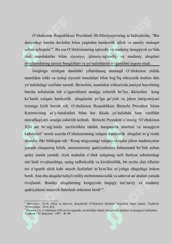 O’zbekistonning Germaniya bilan hamkorlik va aloqalari            (1991-2022-yillar) 4