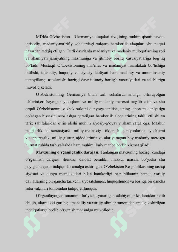 O’zbekistonning Germaniya bilan hamkorlik va aloqalari            (1991-2022-yillar) 7