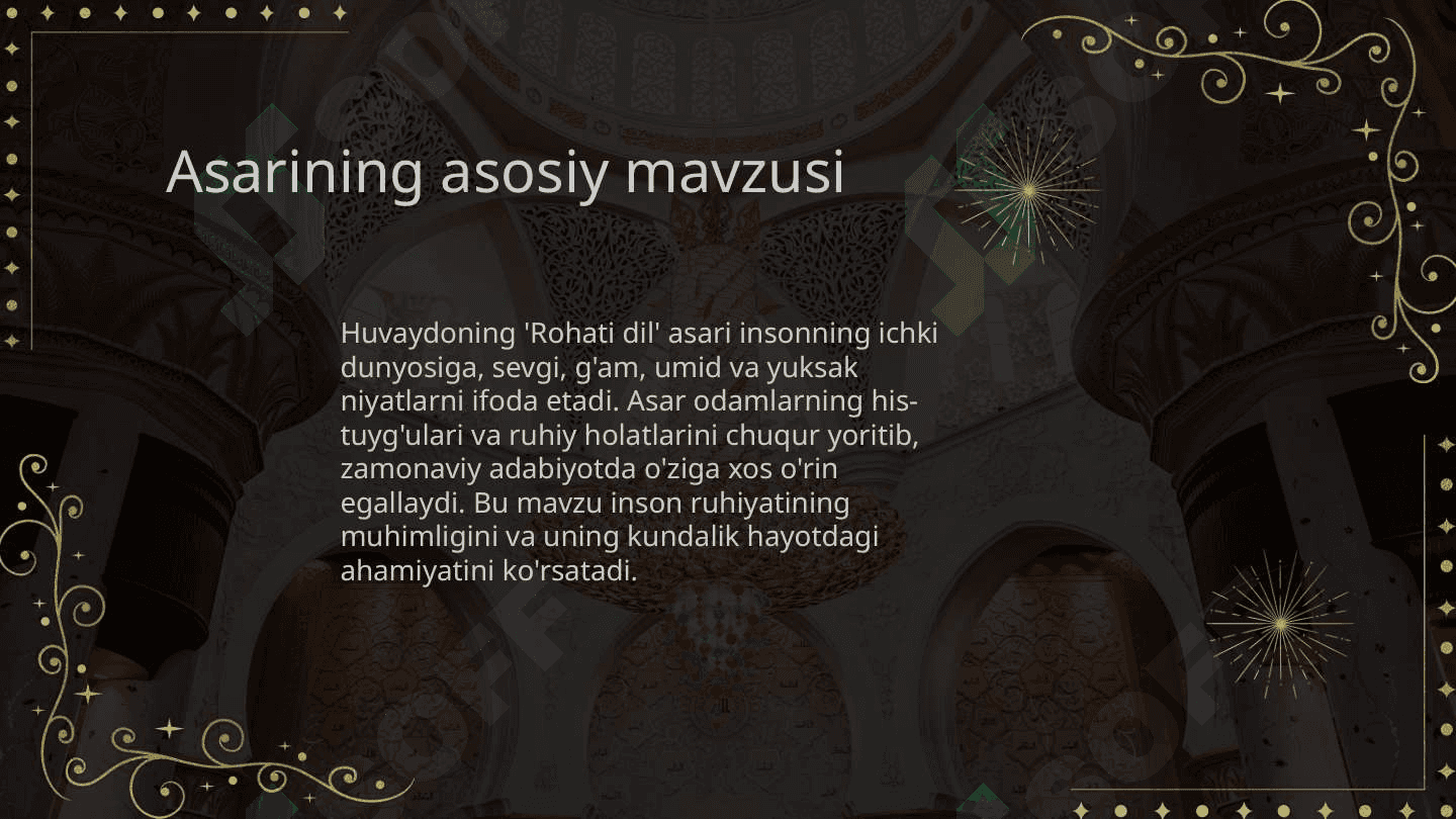Huvaydoning "Rohati dil"asari 3