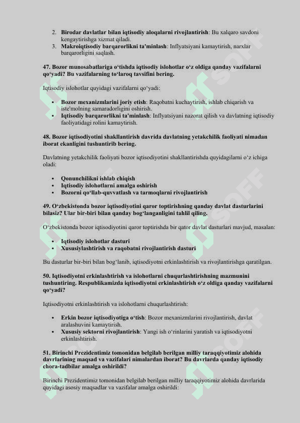 iqtisod nazariyasi fanidan yakuniy savol javoblari bilan 100 talik 7