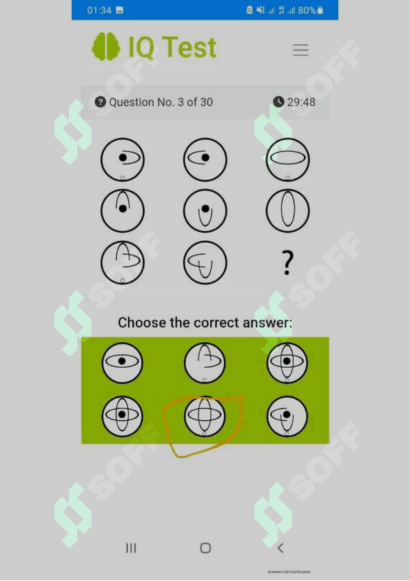 Argos IQ test javoblari 3