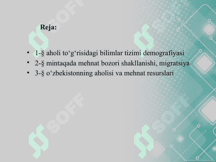 Mintaqalar aholisi va mehnat resurslari 2