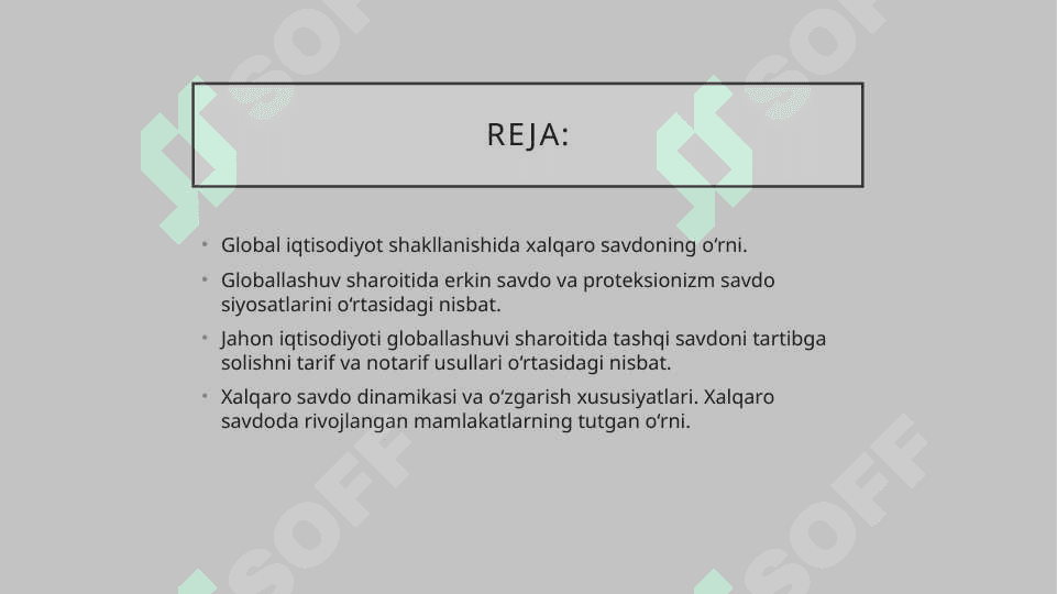 Xalqaro savdo va To`lov balansi 2