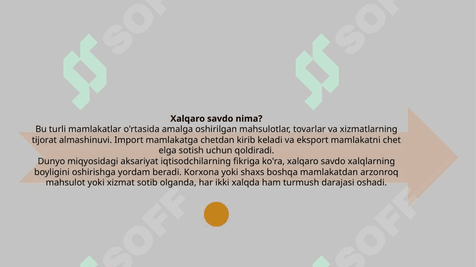 Xalqaro savdo va To`lov balansi 6