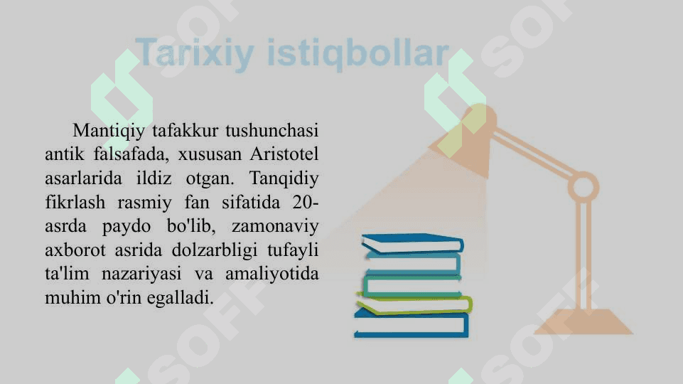 “Tarbiya” fanini o‘qitish jarayonida mantiqiy fikrni rivojlantiruvchi mavzularni o‘qitishning innovatsion texnologiyalari (10-sinf o‘quvchilarida). 3