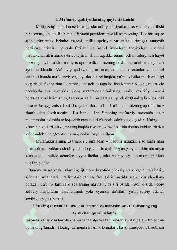 Xalq pedagogikasida milliy urf odatlar an'analar udumlar 2