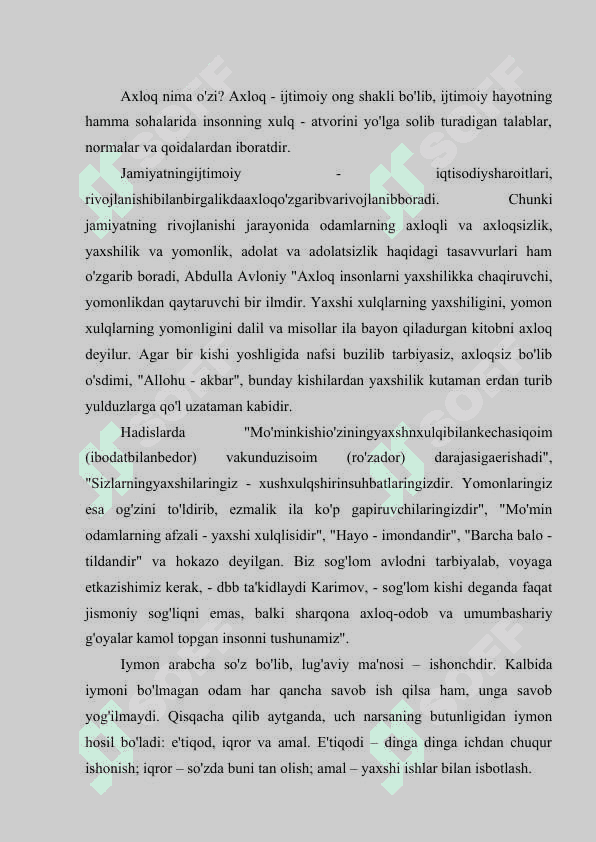 Axloqiy tarbiya. Mehnat tarbiyasi va kasb tanlash 2