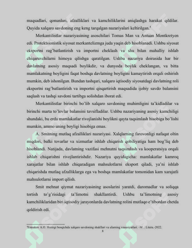 Xalqaro savdo nazariyasi 8