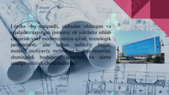 Loyiha boshqaruvini tashkil etish loyihalarni boshqarish 3