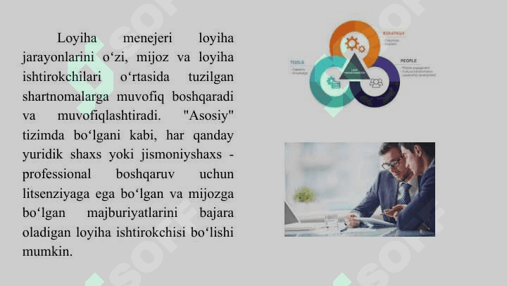 Loyiha boshqaruvini tashkil etish loyihalarni boshqarish 7