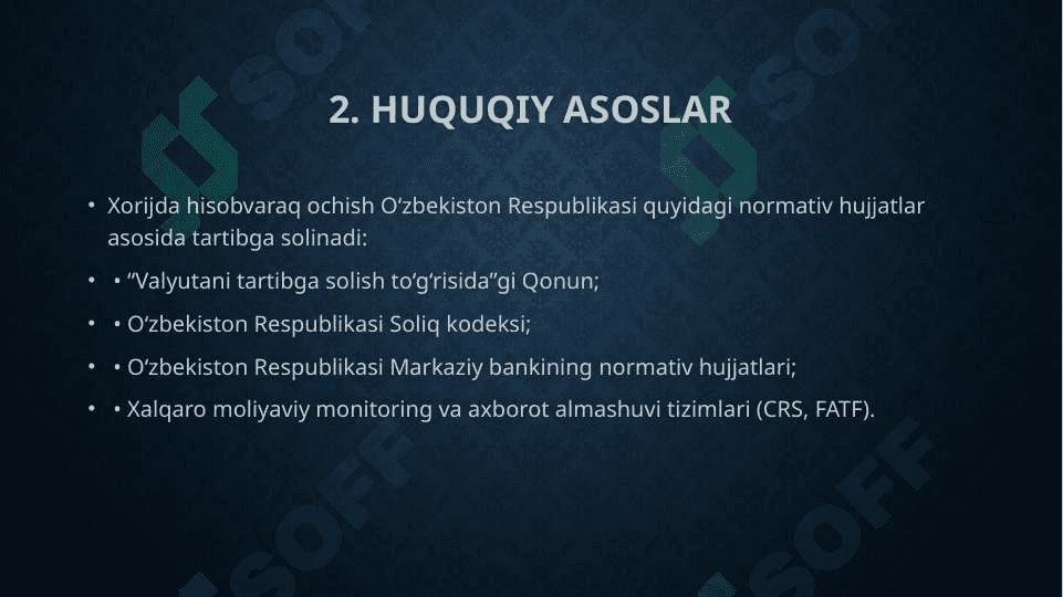 Jismoniy shaxslarning xorijda xorijiy valyutada hisobvaraq ochish tartibi 3