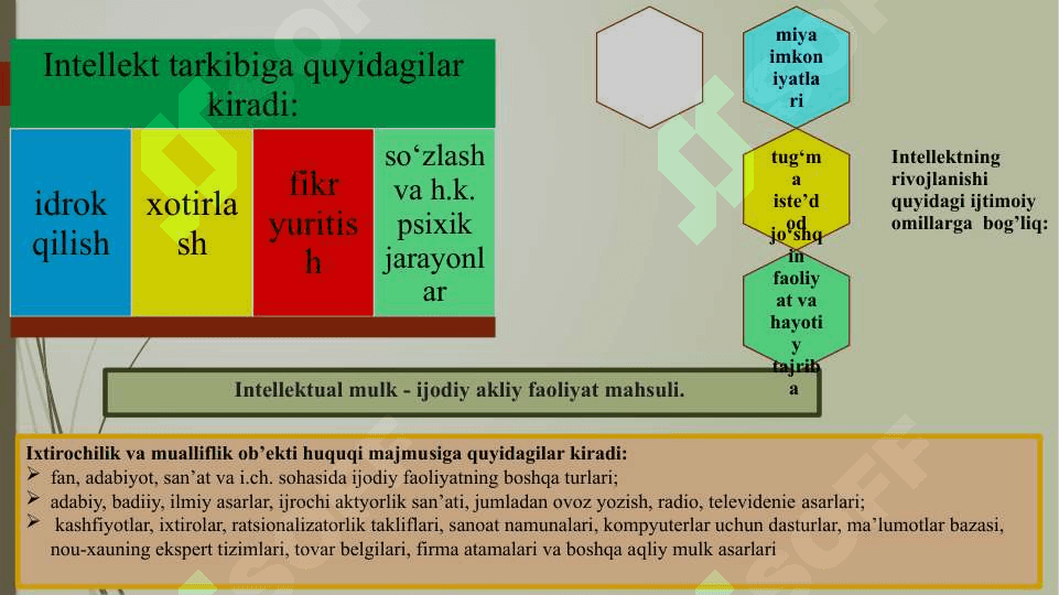 Ilmiy-texnik mahsulotlar bozori va innovatsiyalar diffuziyasi. Innovatsiyalarni moliyalashtirish va investitsion ta’minot. Intelektual kapital va bilimlar iqtisodiyoti. Innovatsion jarayon va faoliyatni diversifikatsiyalash 5