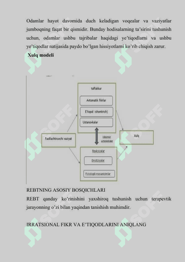 Ratsional-emotiv terapiya. Treningni maksadlari va ratsional-emotiv terapiyaning anʼanalari. 4