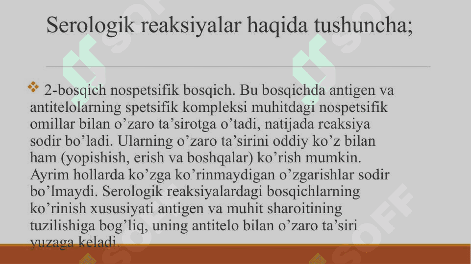 Serologik reaksiyalar: 4