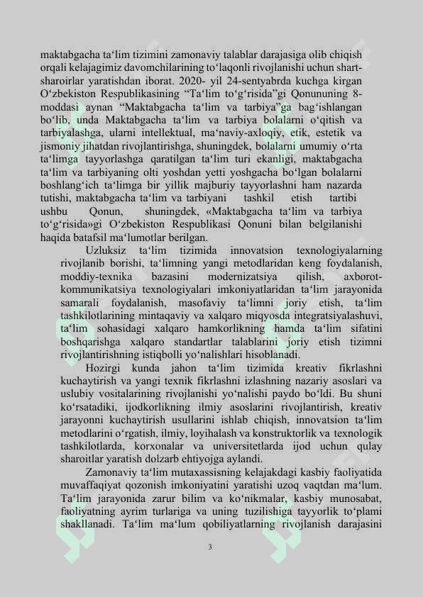 Ta’lim tashkilotida innovatsion jarayonlar 3