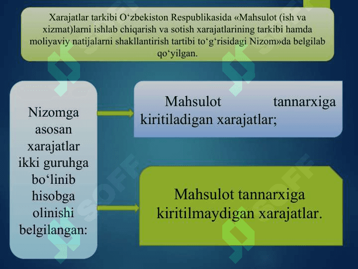 Xarajatlar hisobi 8