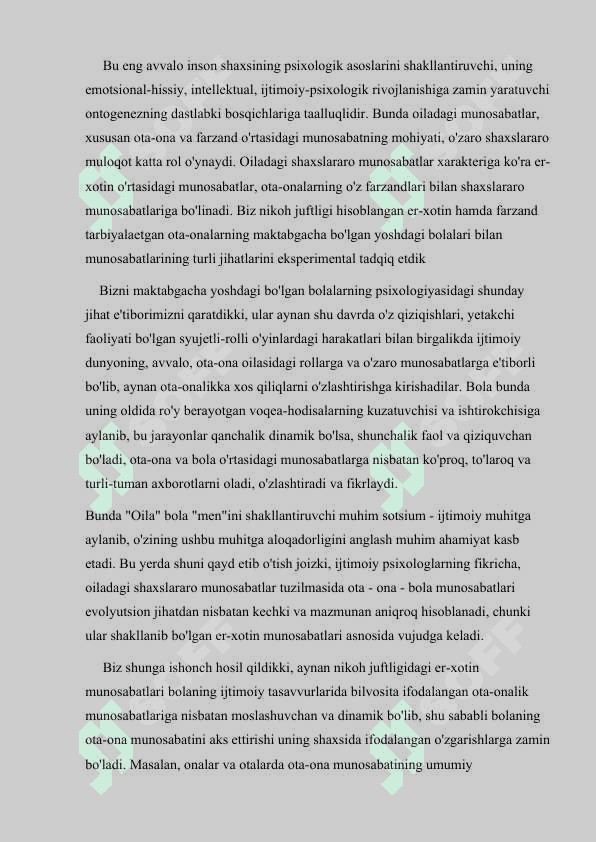 Bolaning psixik o`sishda o`yinning ahamiyati 5