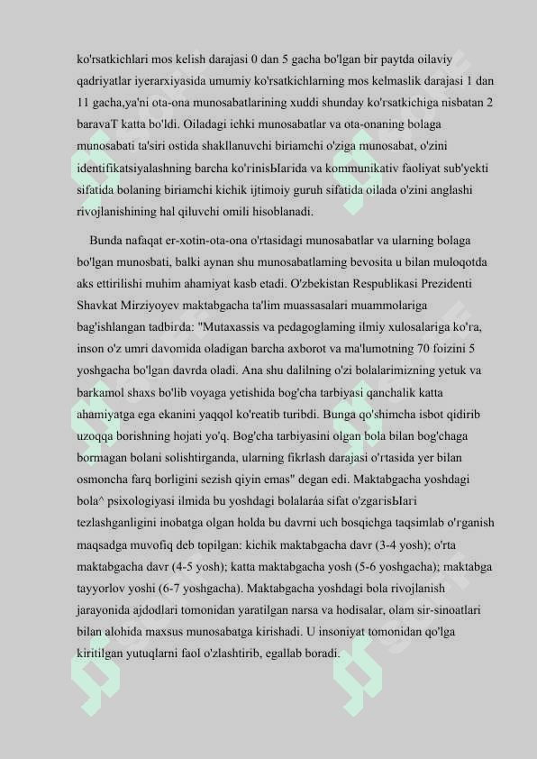 Bolaning psixik o`sishda o`yinning ahamiyati 6
