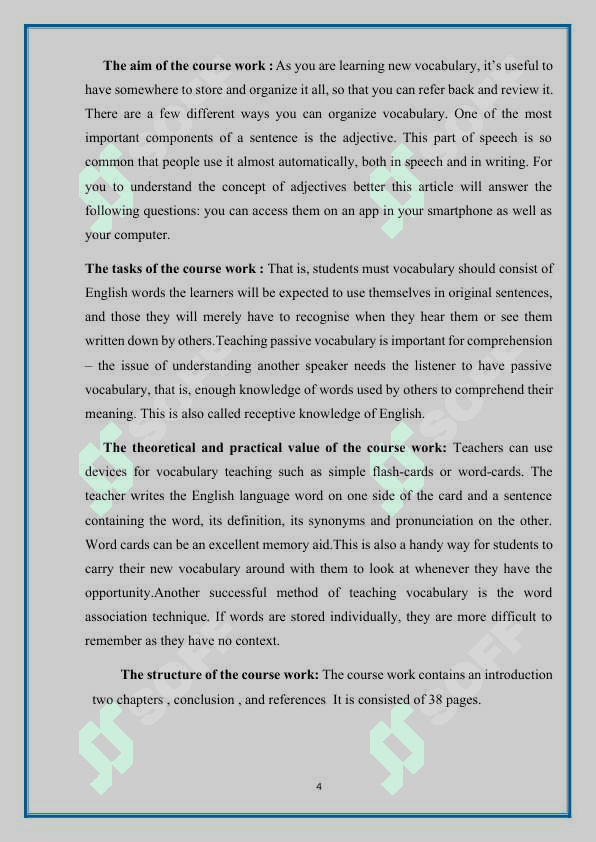 the catiegories of noun (creative work) kurs ishi 4