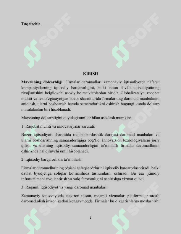 Firma daromadlari va ularning turlari 3