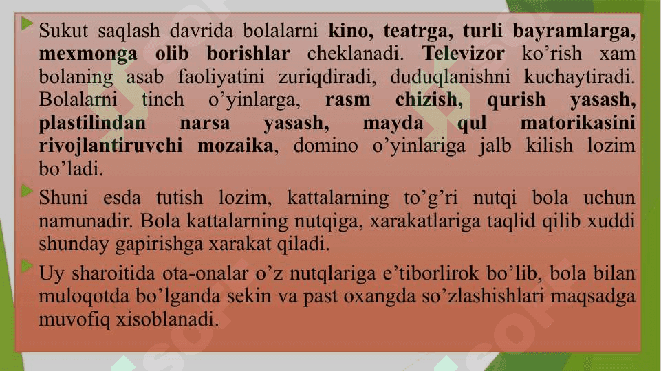 Sukut saqlashga qaratilgan o‘yinlar. 4