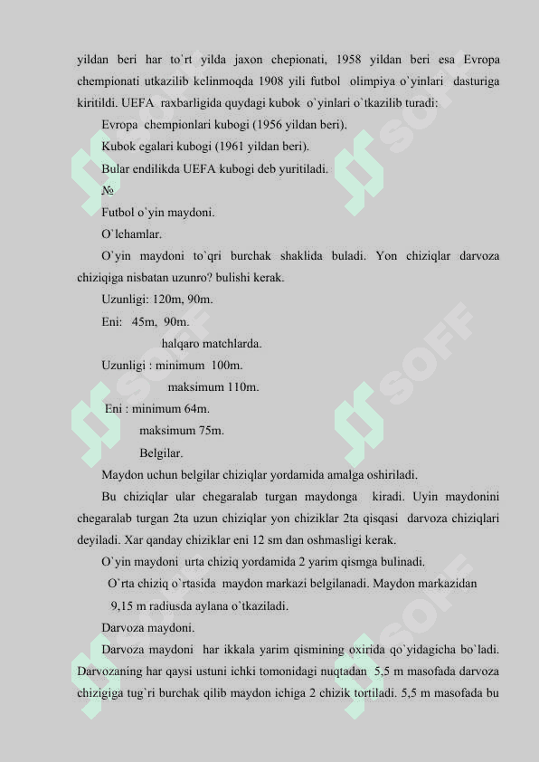 FUTBOL O’YININING JAHONDA PAYDO BO’LISHI VA HOZIRGI TARAQQIYOTI 4