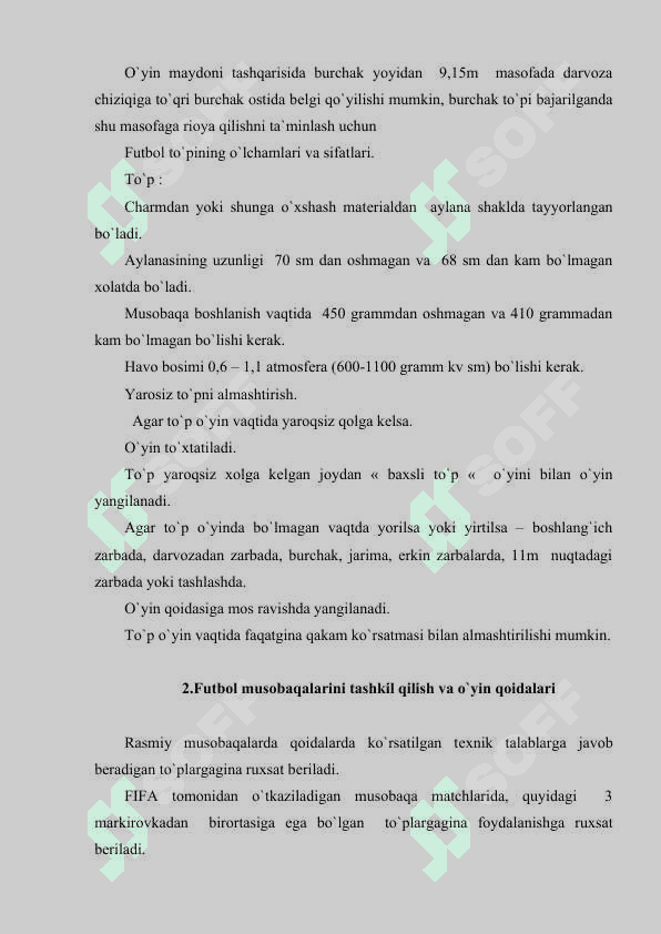 FUTBOL O’YININING JAHONDA PAYDO BO’LISHI VA HOZIRGI TARAQQIYOTI 7
