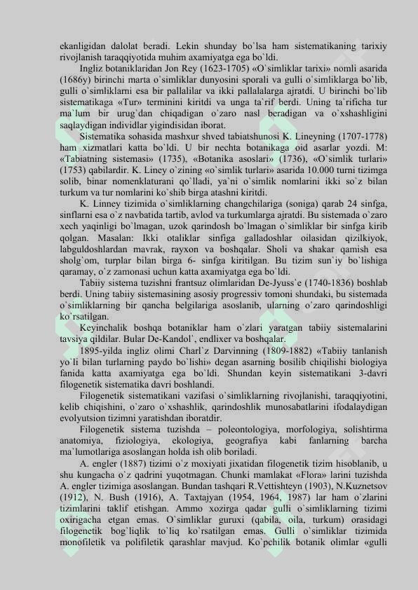 GULLI O’SIMLIKLARNI KELIB CHIQISHI 4