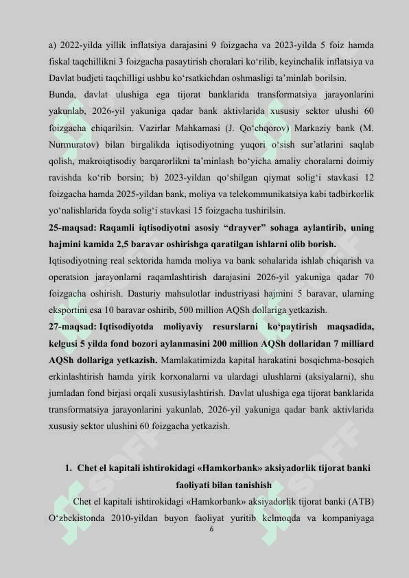 Amaliyot hisoboti Hamkorbank Termiz shahri 6