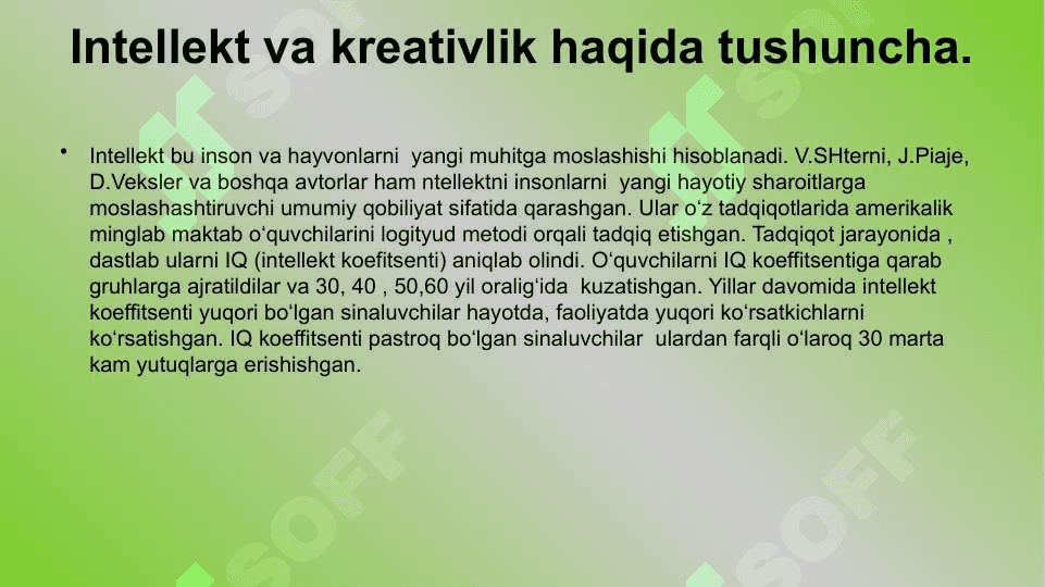 Kreativ fikrlash va uni rivojlantirish 3