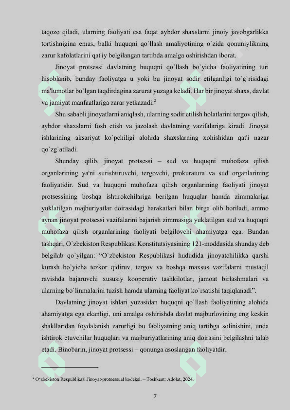 JINOYAT ISHINI SUDDA KO'RISH UCHUN TAYYORLASH 7