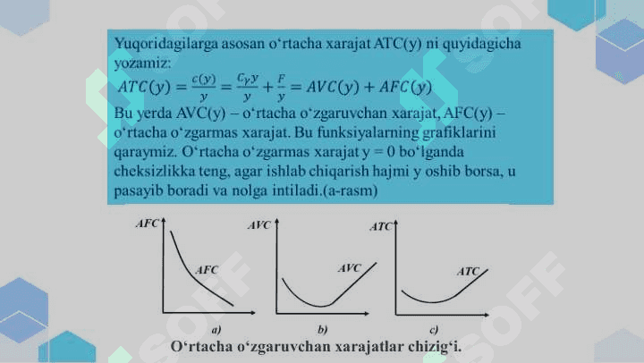 Xarajatlarni minimallashtirish va xarajatlar chizig‘i 5