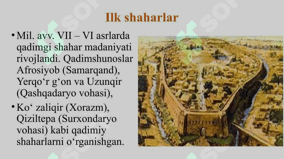 O‘zbek davlatchiligining shakllanishi va taraqqiyot bosqichlari. 6