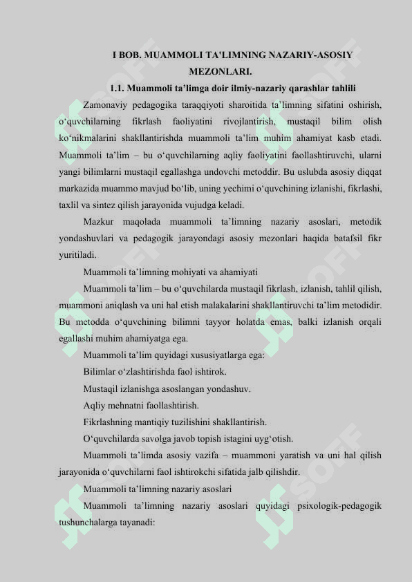 Boshlang‘ich sinflarda muammoli ta'lim 6