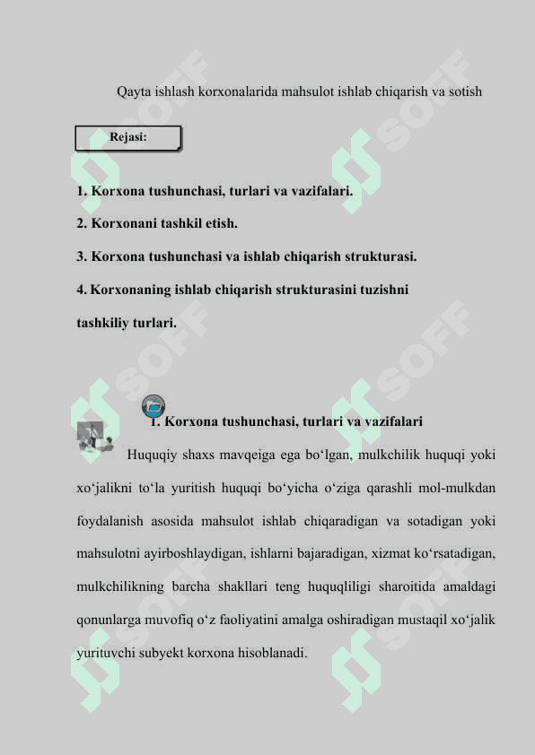 Qayta ishlash korxonalarida mahsulot ishlab chiqarish va sotish 2