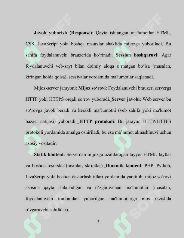 Web serverlarni boshqarish. Asosiy tushunchalar 7