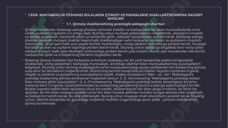Maktabgacha yoshdagi bolalarda ijtimoiy ko‘nikmalarni shakllantirish 5