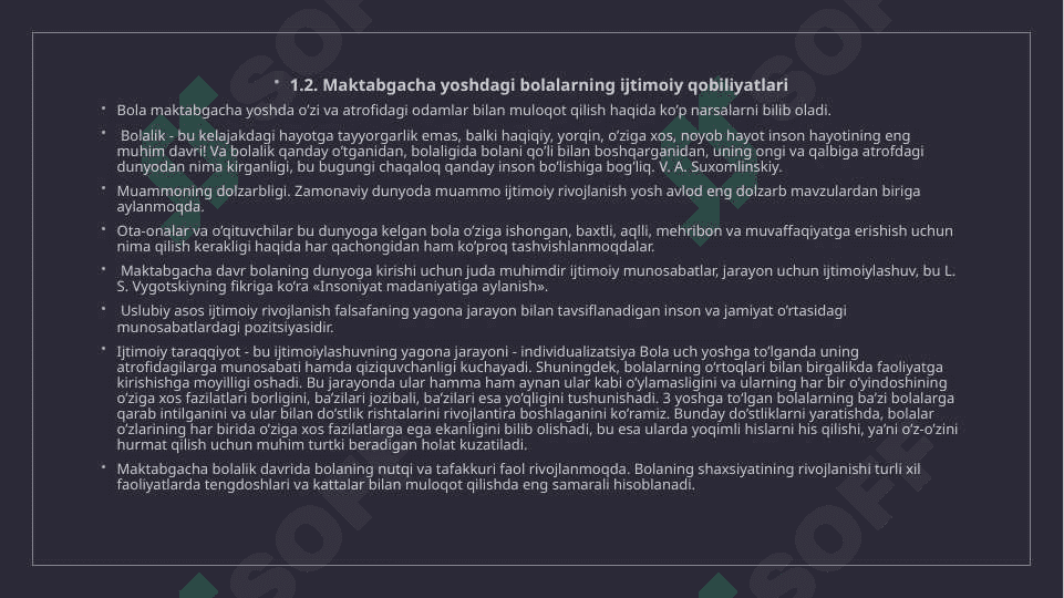 Maktabgacha yoshdagi bolalarda ijtimoiy ko‘nikmalarni shakllantirish 6