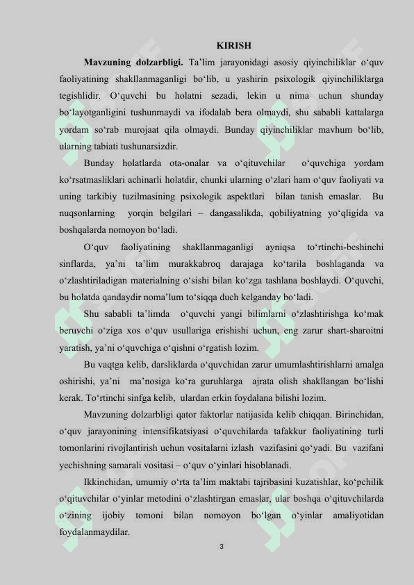 ONA TILI TA'LIMIDA O'QUVCHILARNING IJODIY FIKRLASHINI O'STIRISHDA NAZORAT ISHLARINING AHAMIYATI 2