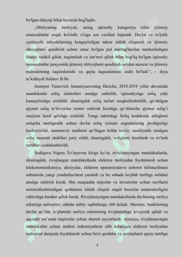 O'zbekiston respublikasi byudjet jarayonini boshqarish va uning bosqichlari 6