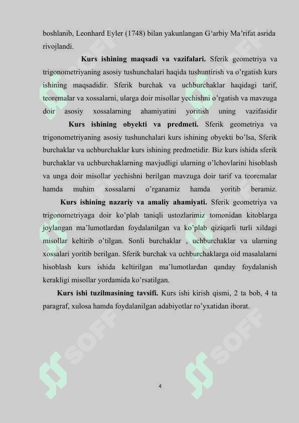 SFERIK VA TRIGONOMETRIK UCHBURCHAKLAR 4