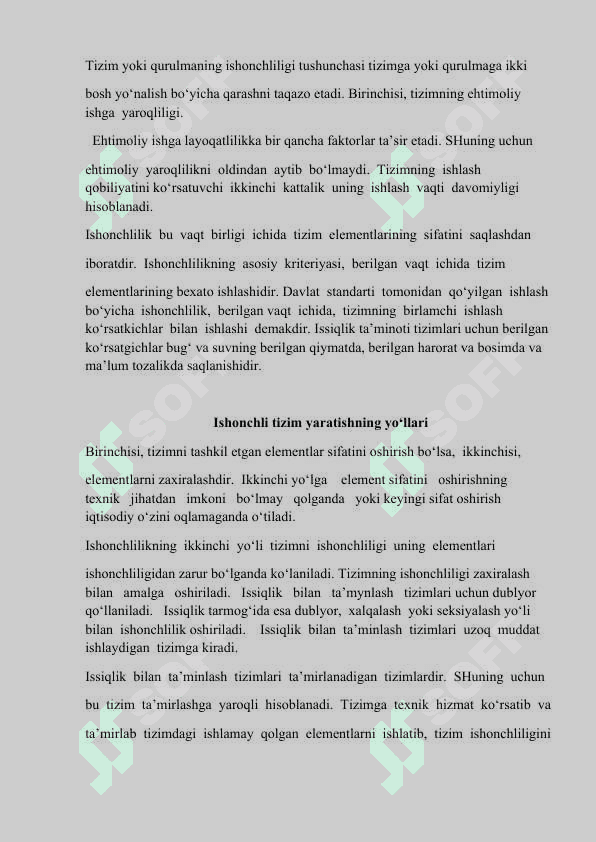 Issiqlik tarmoqlarini ishga tushirish, sozlash, sinash va ulardan foydalanish 3