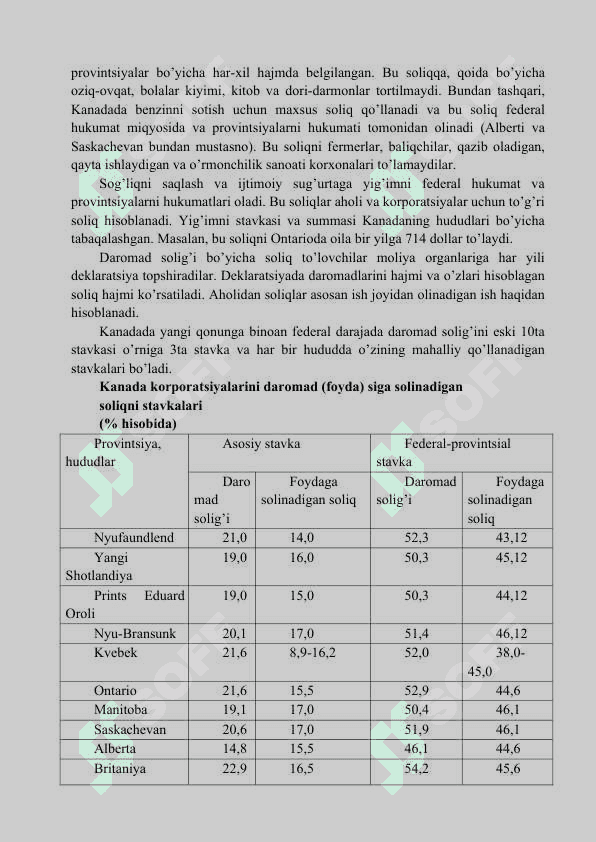 Kаnаdа Respublikasi sоliq tizimi tahlili 7