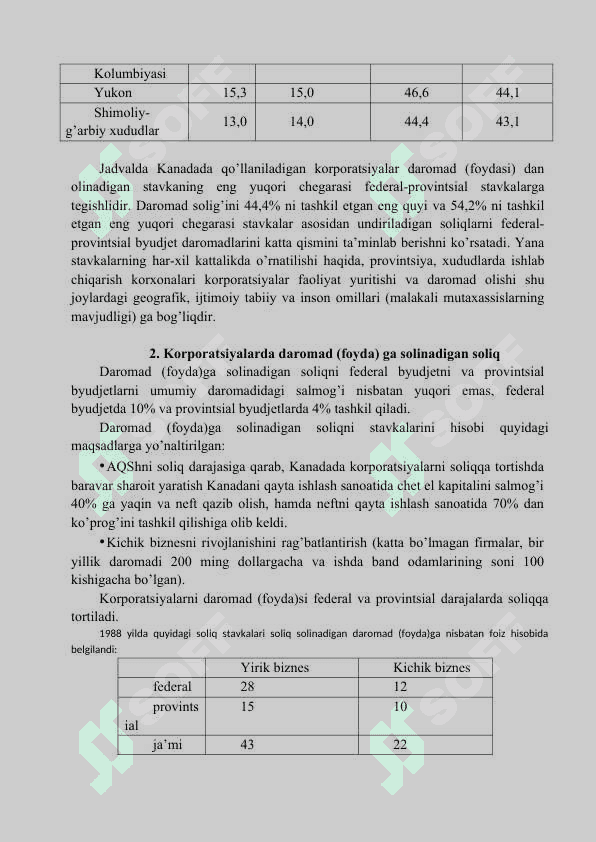 Kаnаdа Respublikasi sоliq tizimi tahlili 8