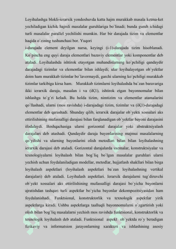 LOYIHALASH ISHLARINING XUSUSIYATLARI 4