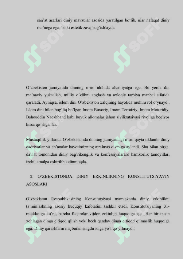 OʻZBEKISTON RESPUBLIKASIDA DIN VA DINIY TASHKILOTLAR TOʻGʻRISIDA 7