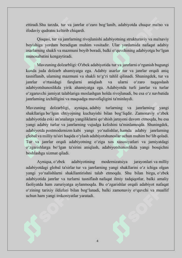 O’zbek adabiyotida tur va janrlar 4
