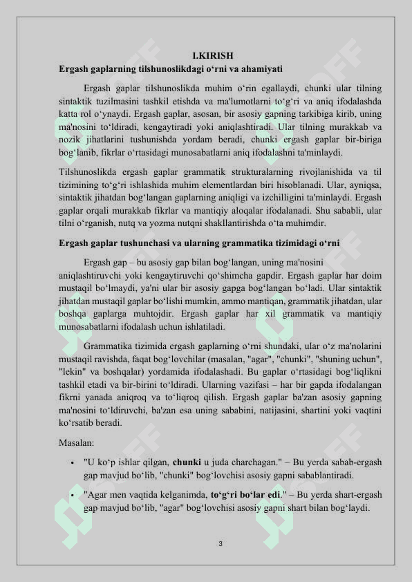 Ergash gap turlari 3