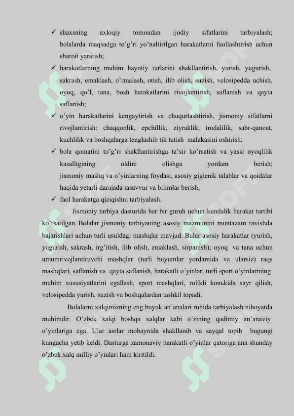 Maktabgacha ta’limda  jismoniy tarbiya 6